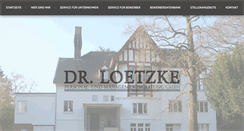 Desktop Screenshot of dr-loetzke.de